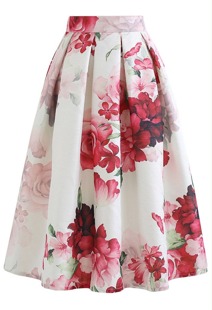 floral skirt 